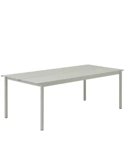 Muuto Linear Steel Table, 220x90 cm fra> Haveborde