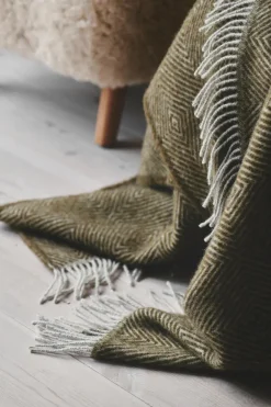 Silkeborg Uldspinderi Livø Plaid, fjord fra><noscript><img width=