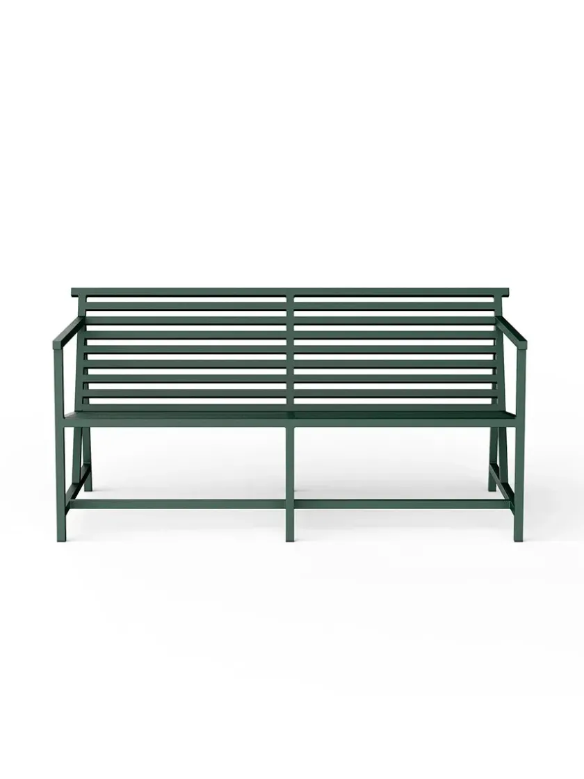 Nine Lounge Bench, grøn fra 19 Outdoors> Havebænke