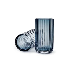 Lyngby Porcelæn Lyngbyvasen blå glas fra> Vaser