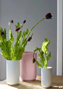 Lyngby Porcelæn Lyngbyvasen blå glas fra><noscript><img width=