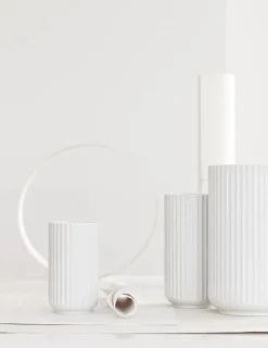 Lyngby Porcelæn Lyngbyvasen blå glas fra><noscript><img width=