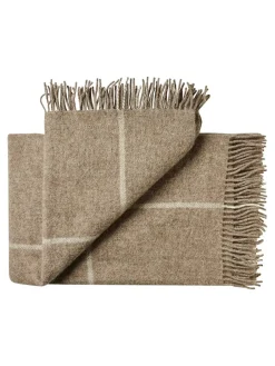 Silkeborg Uldspinderi Mandø Plaid, light grey fra><noscript><img width=