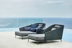 Cane-line Mega Daybed, venstre, inkl. hyndesæt fra><noscript><img width=