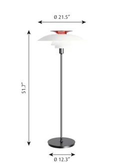 Louis Poulsen Mellemskærm til PH 80 Gulvlampe fra><noscript><img width=