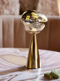 Tom Dixon Melt Portable Bordlampe, silver fra><noscript><img width=