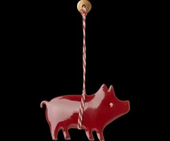 Maileg Metal ornament, Gris - rød fra> Juletræspynt