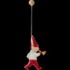 Maileg Metal ornament, Nisse med Trompet fra> Nisser|Juletræspynt