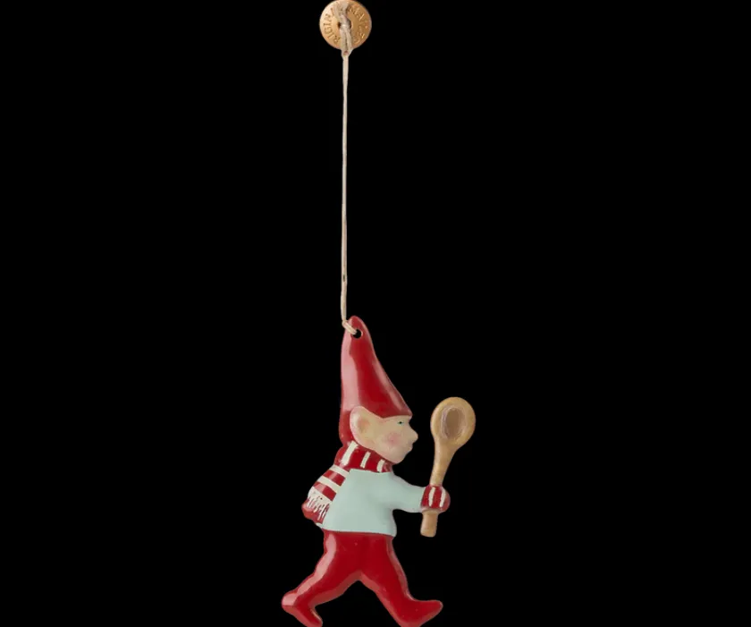 Maileg Metal ornament, Sukkerstok - strib fra> Juletræspynt