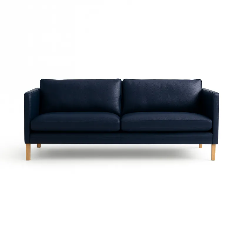 Mogens Hansen MH276 4 pers. sofa i Baltique anilinlæder fra> Sofaer