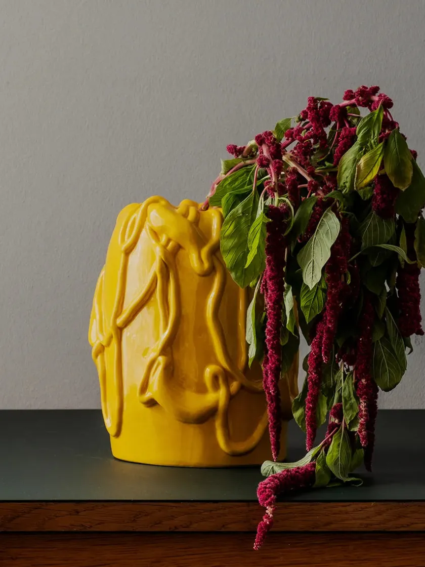 raawii Michael Kvium Jam Vase, juniper fra> Gaver Til Ham|Vaser