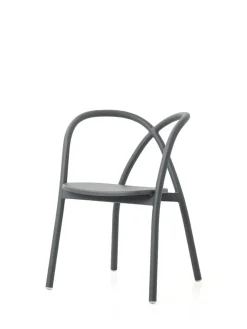 Stellar Works Ming Aluminium Chair, grey fra> Spisebordsstole