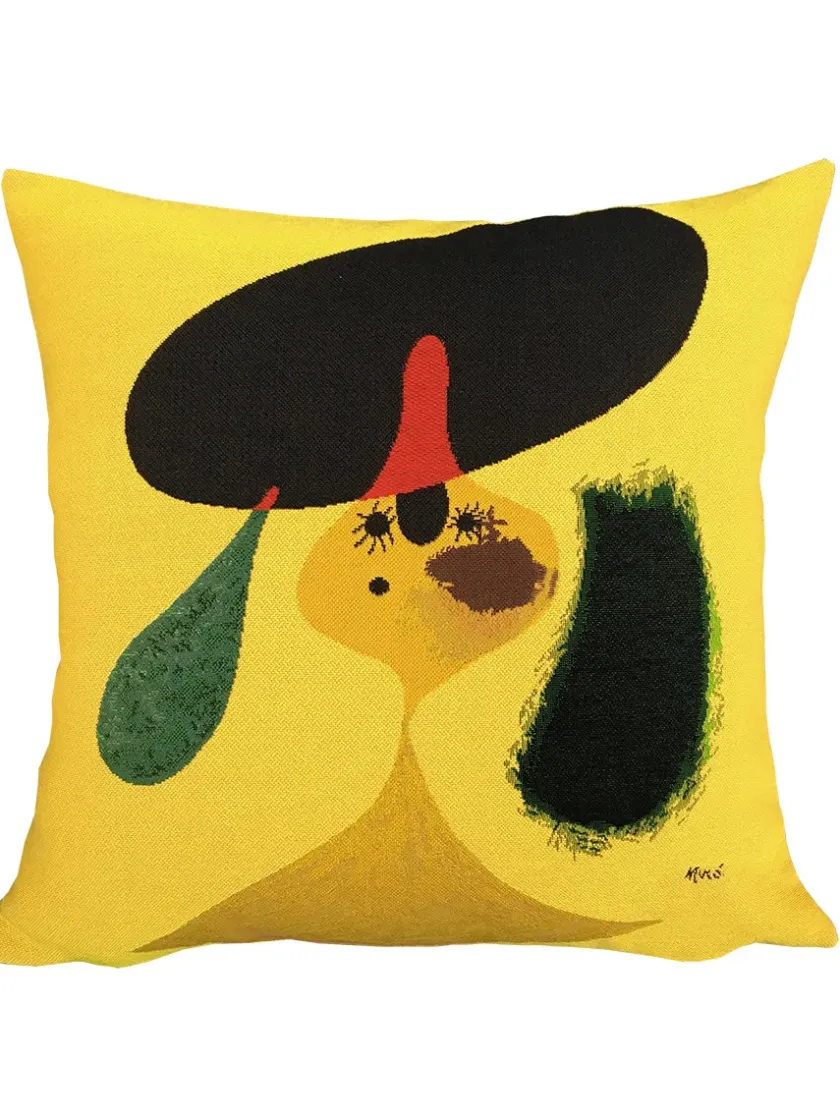 Poulin Design Miro Portrait De Jeune Fille pude fra> Puder Og Plaider|Puder