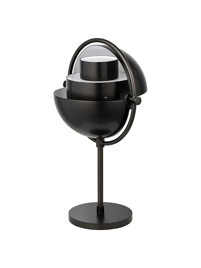 GUBI Multi-Lite Portable Bordlampe, krom/hvid fra> Portable Lamper|Spots