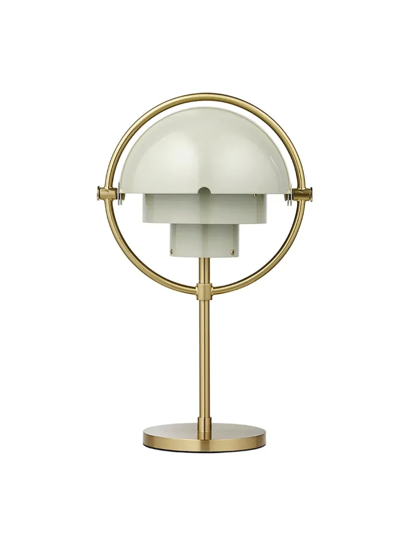 GUBI Multi-Lite Portable Bordlampe, krom/hvid fra> Portable Lamper|Spots