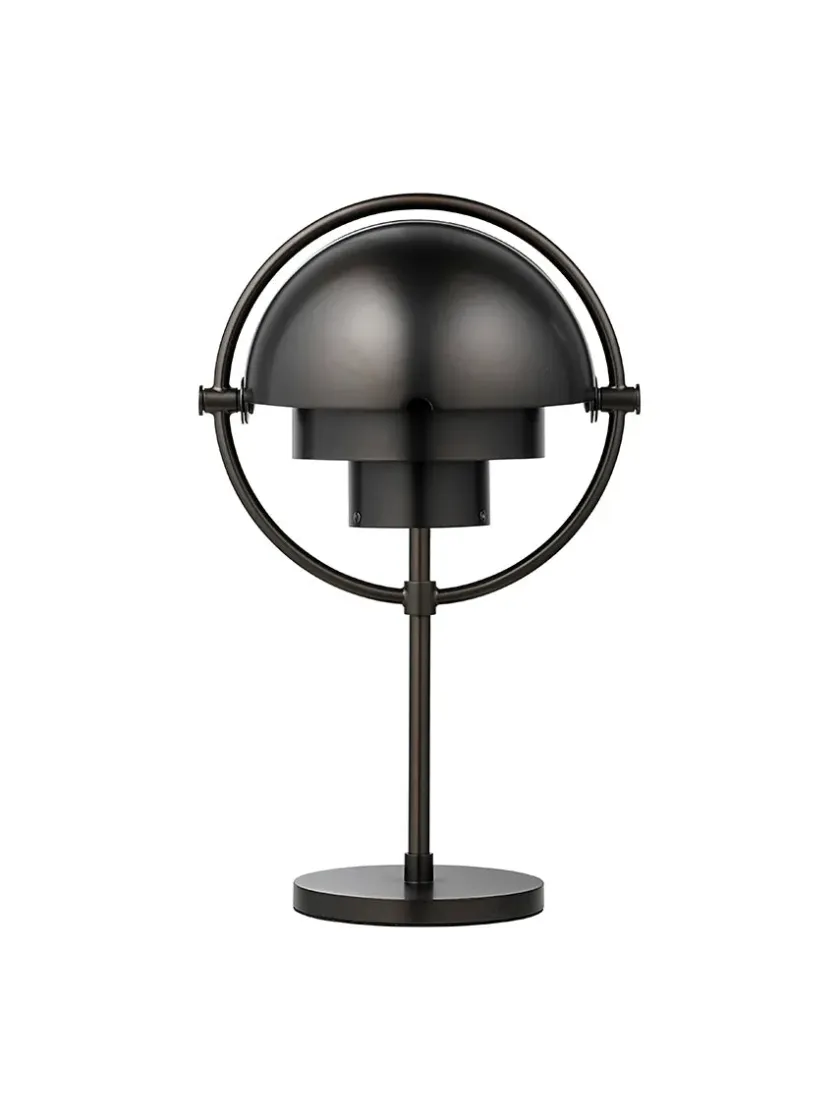 GUBI Multi-Lite Portable Bordlampe, krom/hvid fra> Portable Lamper|Spots