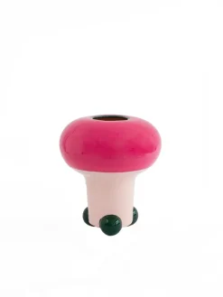 raawii Mushroom Vase, fancy pink/green fra> Vaser