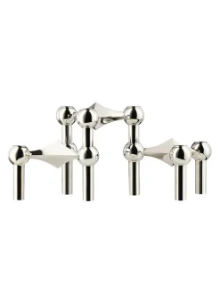 STOFF Nagel Nagel Lysestage, bronzeret messing fra><noscript><img width=