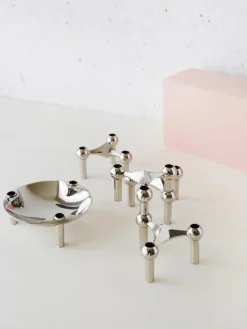STOFF Nagel Nagel Lysestage, sort fra><noscript><img width=