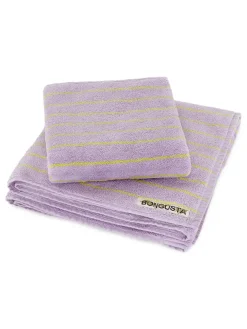 Bongusta Naram towel - Lilac & Neon yellow fra><noscript><img width=