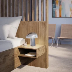 Fritz Hansen Night Owl Steel Bordlampe, polished steel fra><noscript><img width=