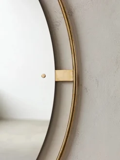Audo Copenhagen Nimbus Mirror Ø110, brass fra><noscript><img width=