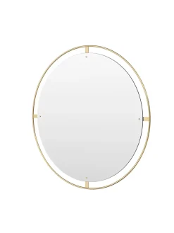 Audo Copenhagen Nimbus Mirror Ø110, brass fra><noscript><img width=