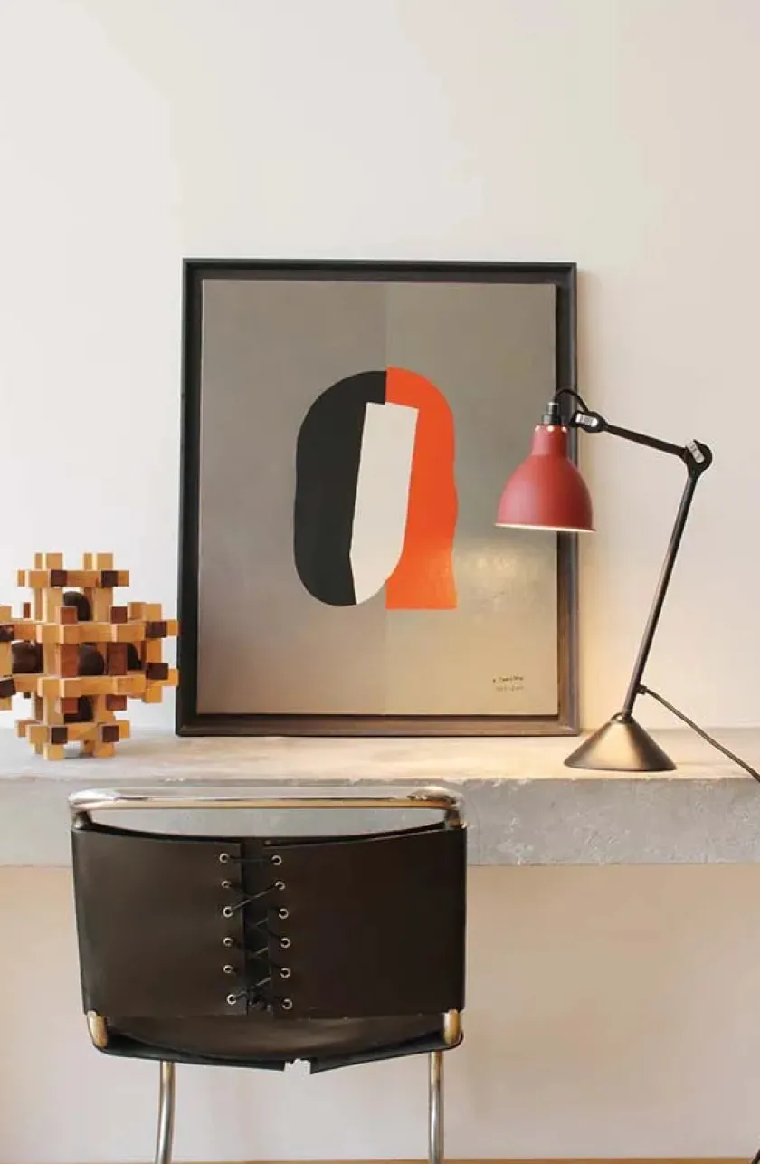 Lampe Gras Nr. 205 bordlampe fra> Skrivebordslamper|Spots