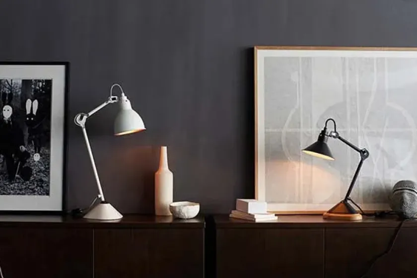 Lampe Gras Nr. 205 bordlampe fra> Skrivebordslamper|Spots
