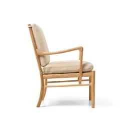 Carl Hansen & Søn OW149 Colonial lænestol, eg olie, Terra-læder af Ole Wanscher><noscript><img width=