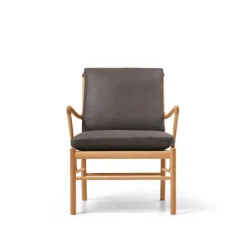 Carl Hansen & Søn OW149 Colonial lænestol, eg olie, Terra-læder af Ole Wanscher><noscript><img width=