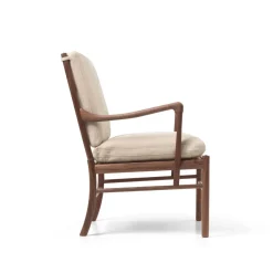 Carl Hansen & Søn OW149 Colonial lænestol, valnød olie, Terra-læder af Ole Wanscher><noscript><img width=