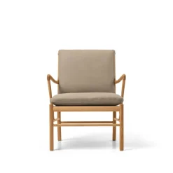 Carl Hansen & Søn OW149 Colonial lænestol, valnød olie, Terra-læder af Ole Wanscher><noscript><img width=