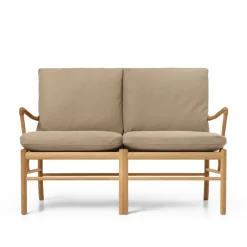 Carl Hansen & Søn OW149-2 Colonial sofa valnød olie, Terra-læder af Ole Wanscher><noscript><img width=