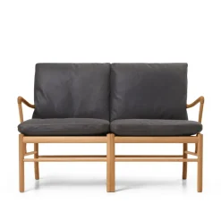 Carl Hansen & Søn OW149-2 Colonial sofa valnød olie, Terra-læder af Ole Wanscher><noscript><img width=