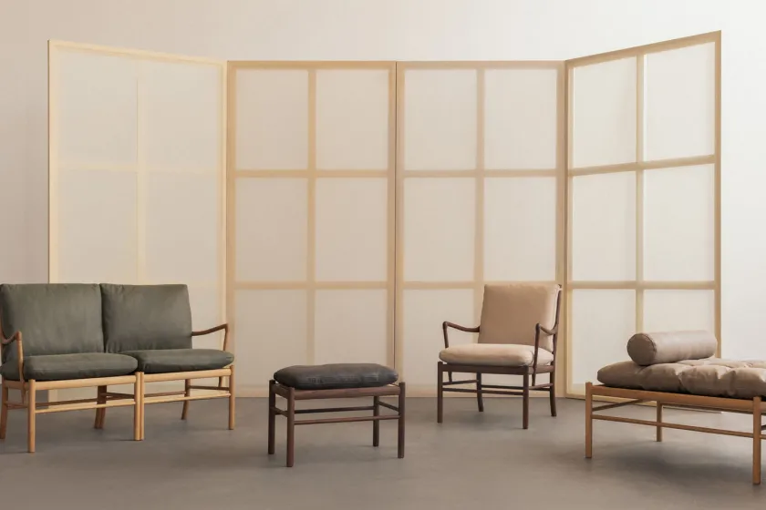 Carl Hansen & Søn OW150 daybed eg olie, Terra-læder af Ole Wanscher> Daybeds|Sofaer