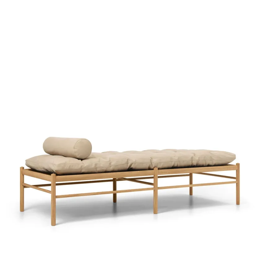 Carl Hansen & Søn OW150 daybed eg olie, Terra-læder af Ole Wanscher> Daybeds|Sofaer