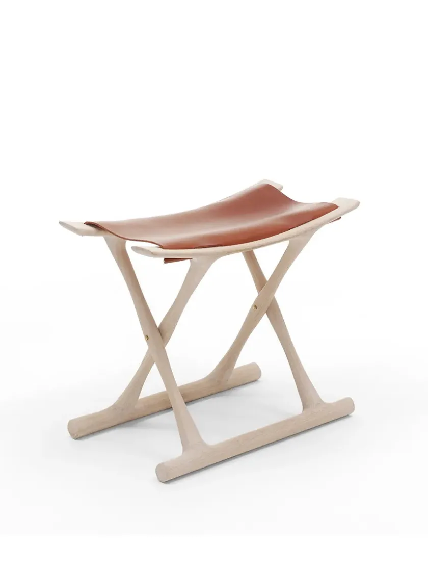 Carl Hansen & Søn OW2000 Egypter stol af Ole Wanscher> Skamler