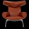 Fredericia Furniture OX Chair - Cera 905 læder i Russet Brown af Hans J. Wegner> Lænestole