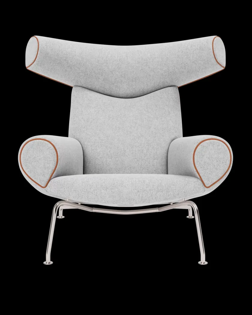 Fredericia Furniture OX Chair - Cera 905 læder i Russet Brown af Hans J. Wegner> Lænestole