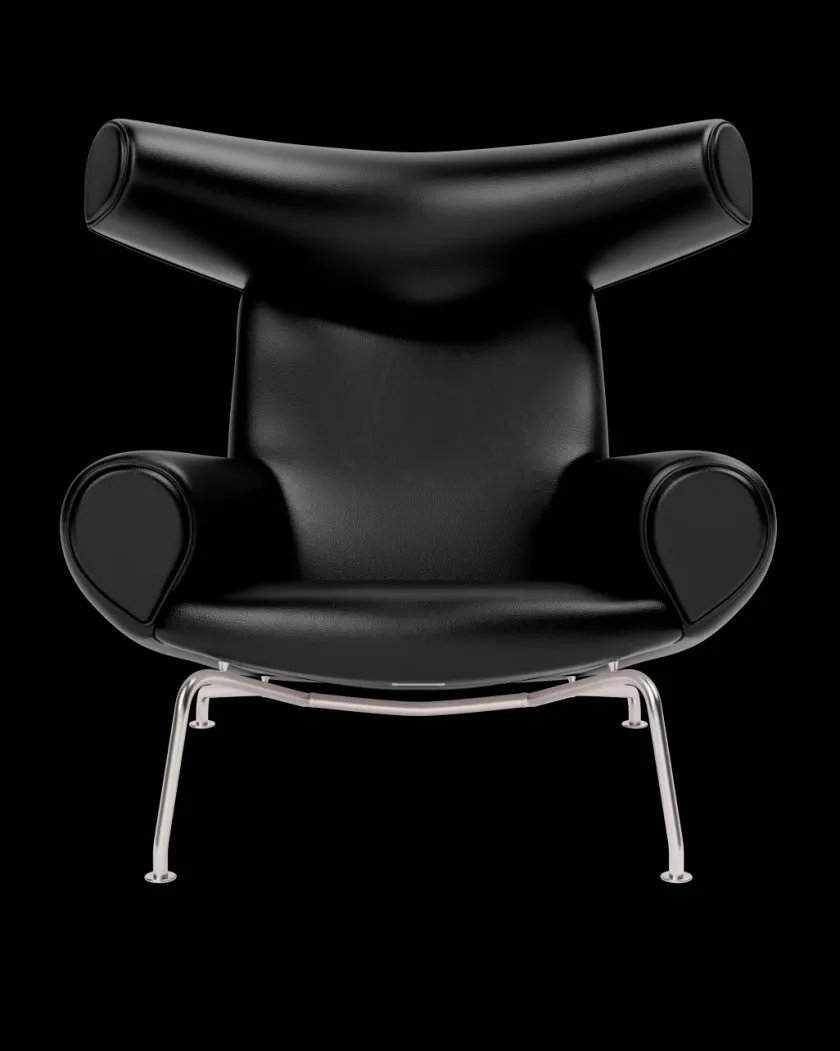 Fredericia Furniture OX Chair - Cera 905 læder i Russet Brown af Hans J. Wegner> Lænestole