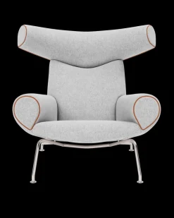 Fredericia Furniture OX Chair - Primo 88 læder i sort af Hans J. Wegner><noscript><img width=