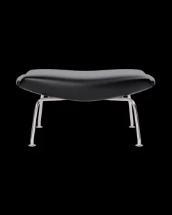 Fredericia Furniture OX Skammel - Cera 905 læder i Russet Brown af Hans J. Wegner><noscript><img width=