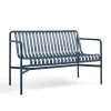 HAY Palissade Dining Bench Armrest, Deep Blue fra> Havebænke