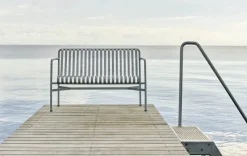 HAY Palissade Dining Bench Armrest, Deep Blue fra><noscript><img width=