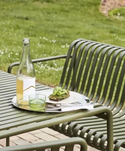 HAY Palissade Dining Bench Armrest, Deep Blue fra><noscript><img width=