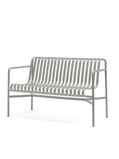 HAY Palissade Dining Bench, sky grey fra> Havebænke