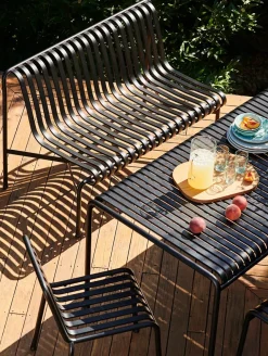 HAY Palissade Dining Bench uden armlæn, sky grey fra><noscript><img width=