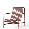 HAY Palissade Lounge Chair High, iron red fra> Udendørs Loungemøbler|Havestole