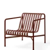 HAY Palissade Lounge Chair Low, iron red fra> Udendørs Loungemøbler|Havestole